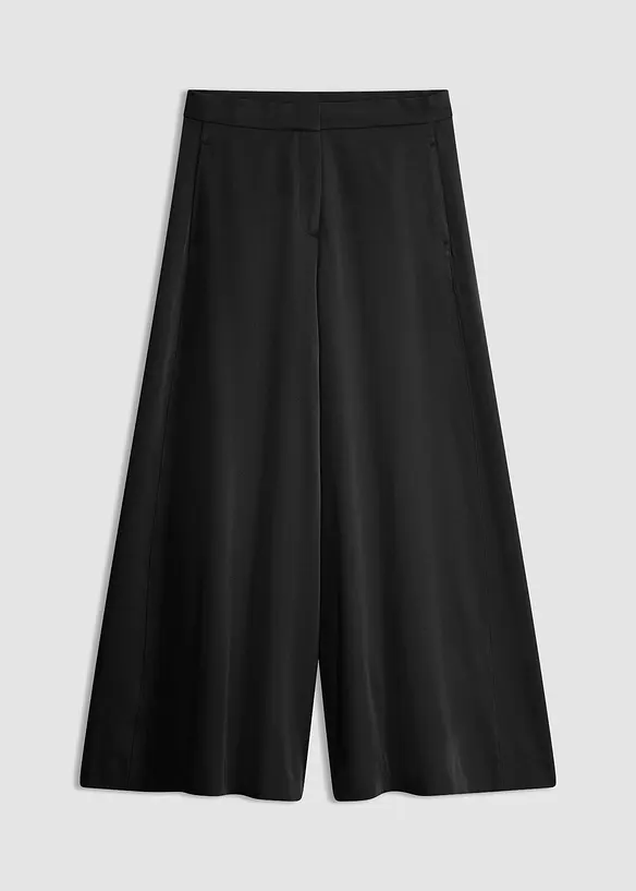 Pantalon large et fluide avec taille confortable, bonprix