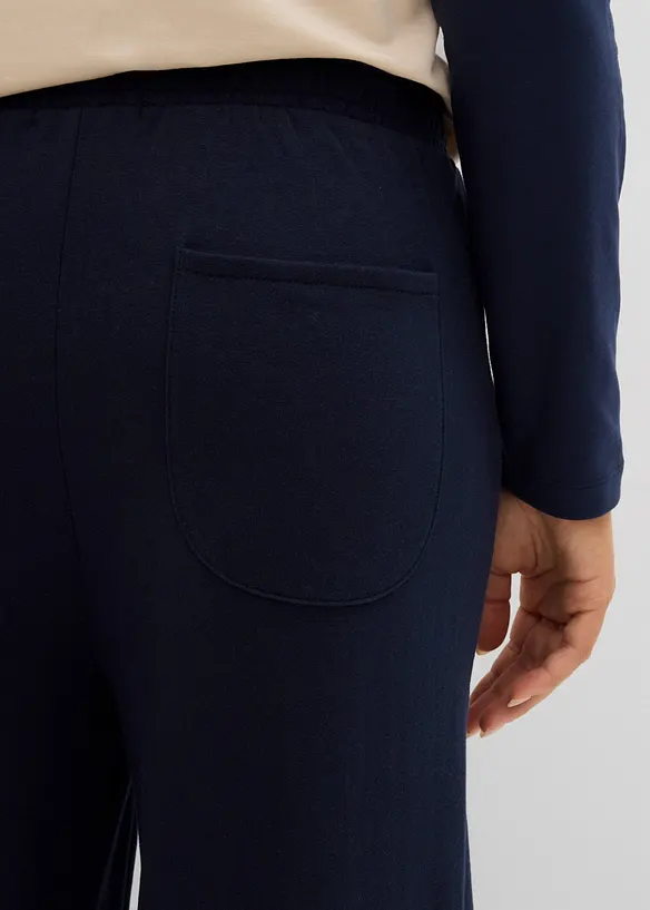 Pantalon sweat en coton m&eacute;lang&eacute;, bonprix