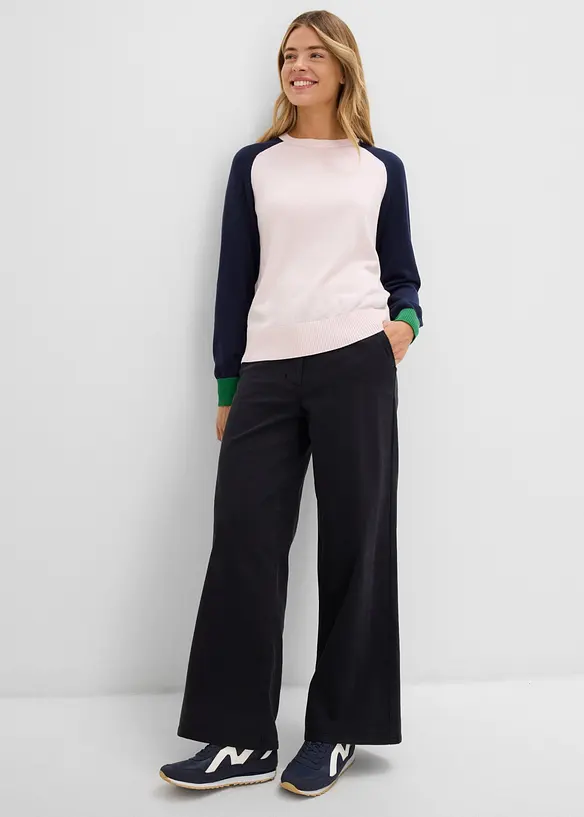 Pantalon en twill de coton extensible, bonprix
