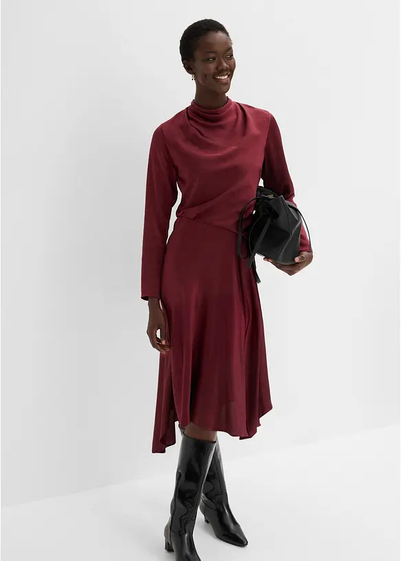 Robe midi en satin, bonprix