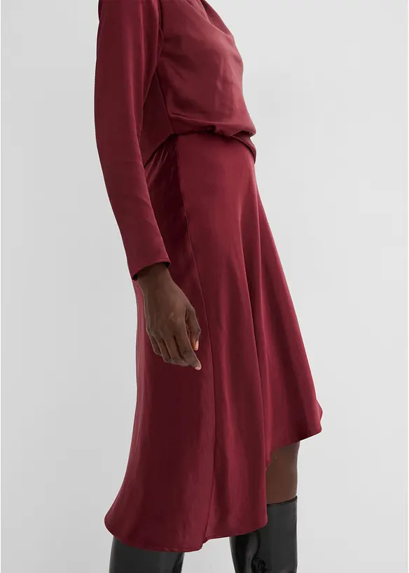 Robe midi en satin, bonprix