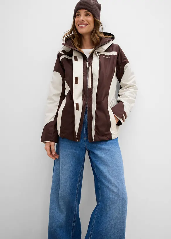 wasserdichte 3 in 1 Funktionsjacke, bonprix