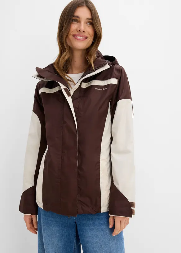 wasserdichte 3 in 1 Funktionsjacke, bonprix