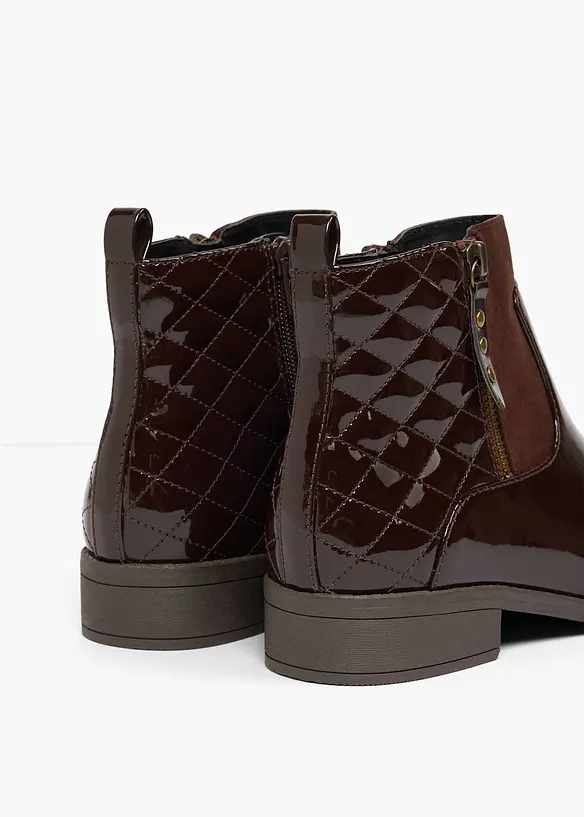 Bottines aspect verni, bonprix