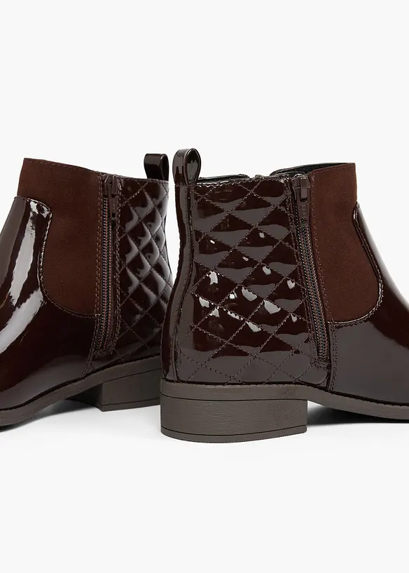Bottines aspect verni, bonprix