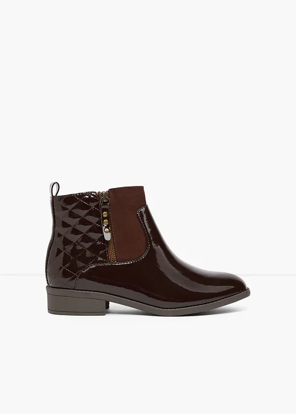 Bottines aspect verni, bonprix