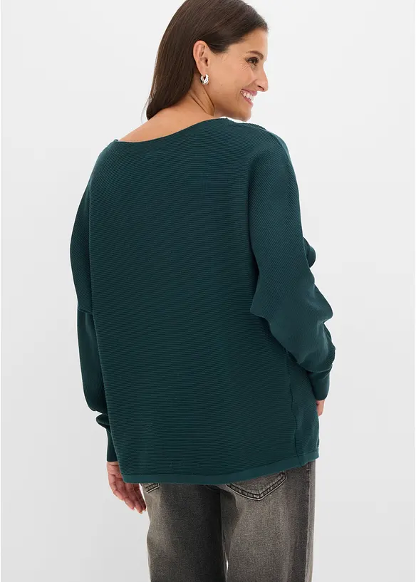 Pull oversize &agrave; manches chauve-souris, bonprix