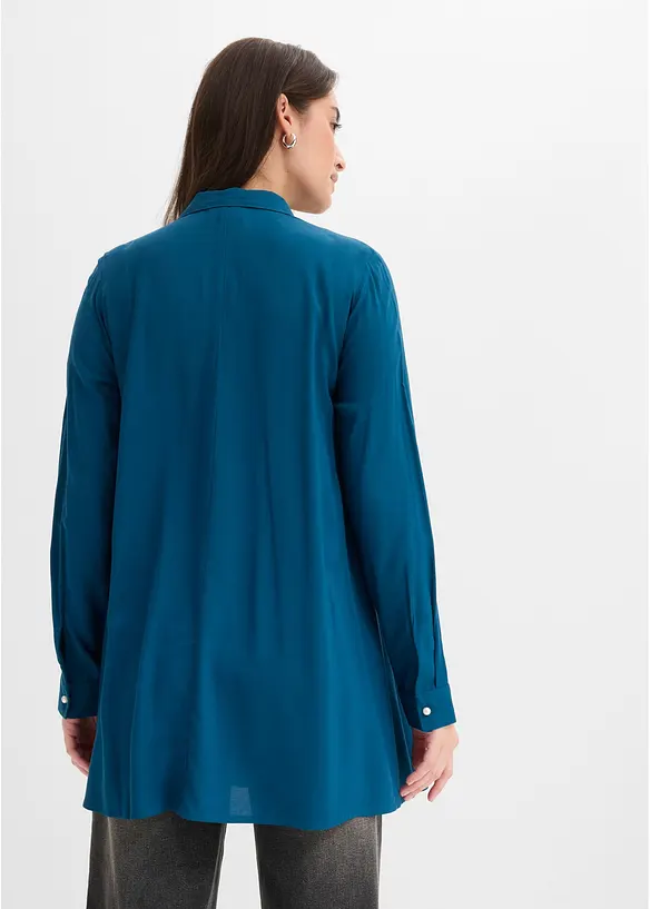 Longbluse aus reiner Viskose, bonprix