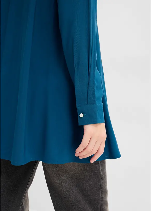 Longbluse aus reiner Viskose, bonprix