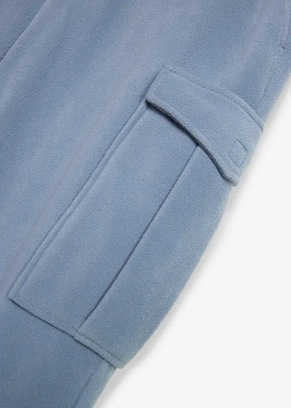 Pantalon cargo en polaire, regular, bonprix