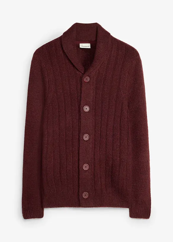 Strickjacke mit Rippenmuster, bonprix
