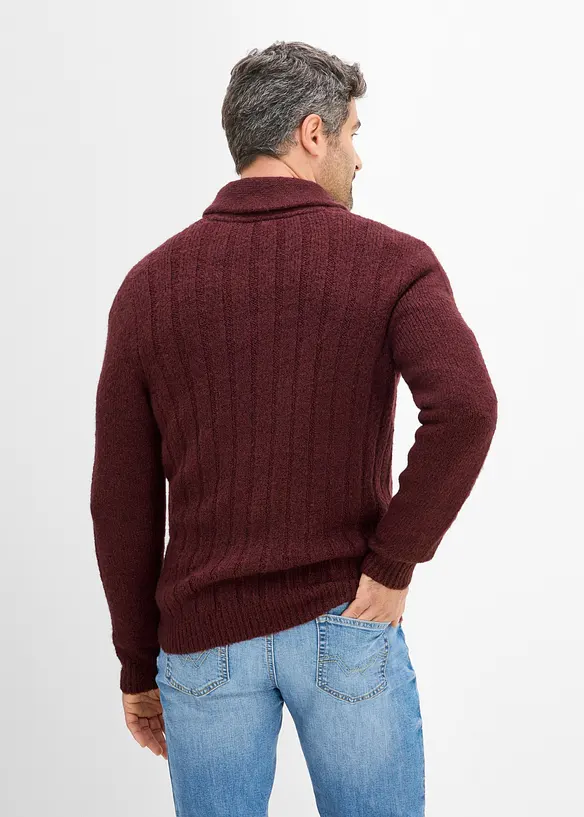 Strickjacke mit Rippenmuster, bonprix