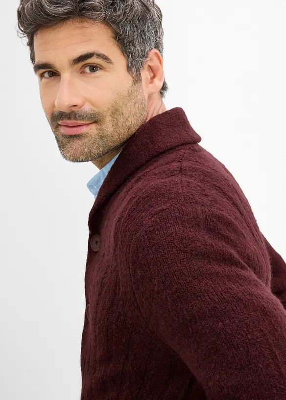 Strickjacke mit Rippenmuster, bonprix
