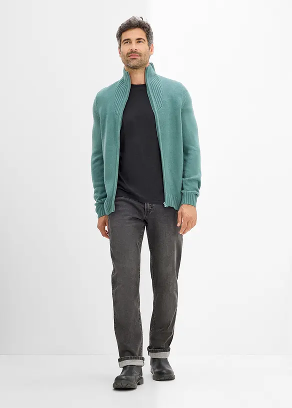 Gilet en grosse maille &agrave; col montant, bonprix
