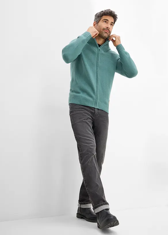 Gilet en grosse maille &agrave; col montant, bonprix
