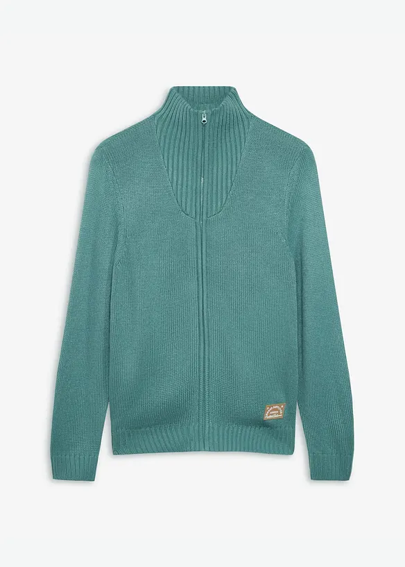 Gilet en grosse maille &agrave; col montant, bonprix