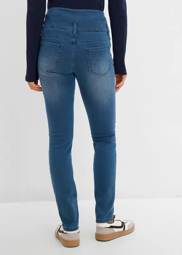 Jean Skinny taille haute, chaud et sculptant, bonprix