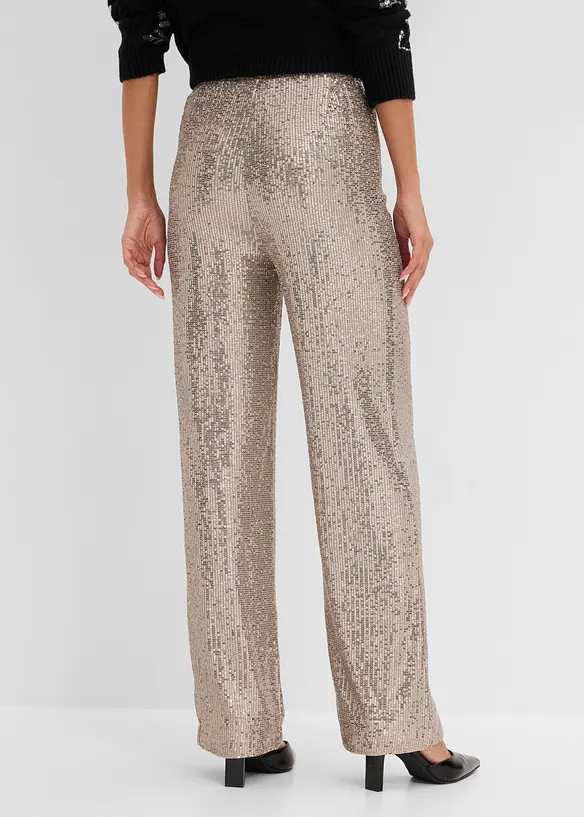 Paillettenhose mit Bequembund, bonprix