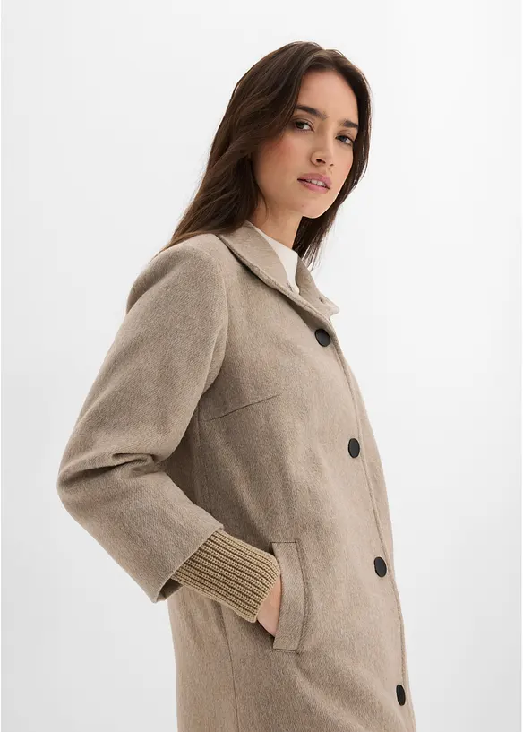 Manteau court chin&eacute;, bonprix