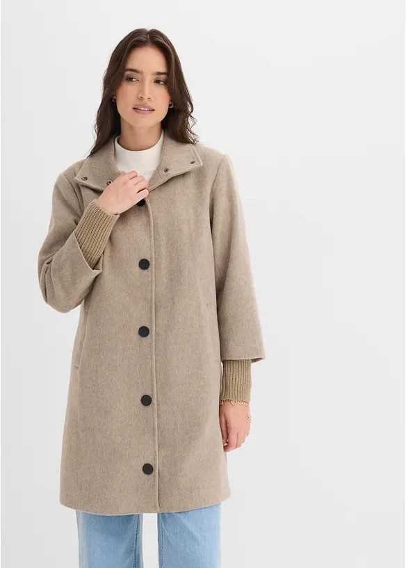 Manteau court chin&eacute;, bonprix