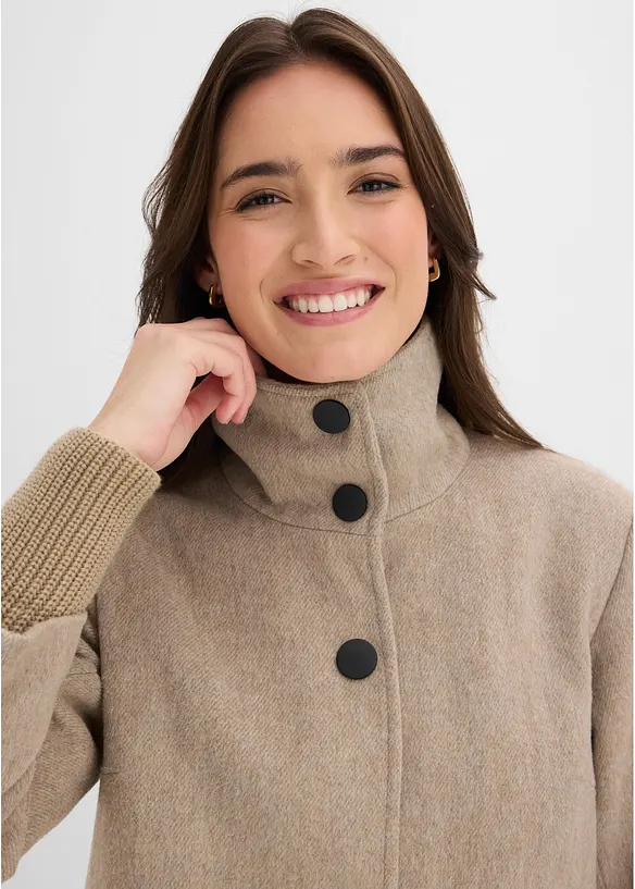 Manteau court chin&eacute;, bonprix