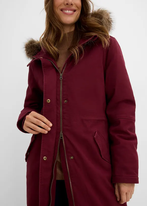 Parka longue et rembourr&eacute;e, bonprix