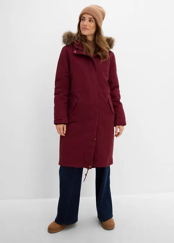 Parka longue et rembourr&eacute;e, bonprix