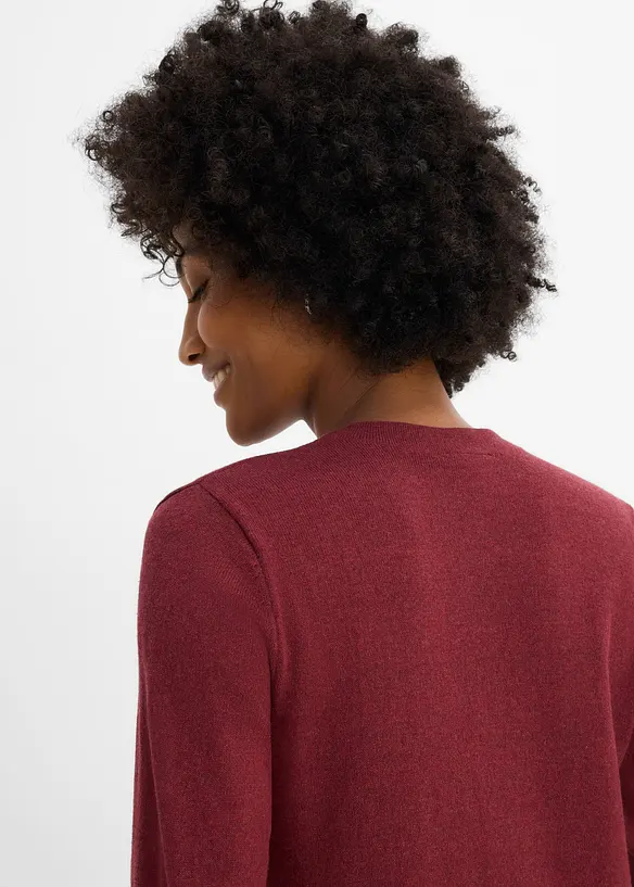 Robe en maille, coupe trap&egrave;ze, bonprix