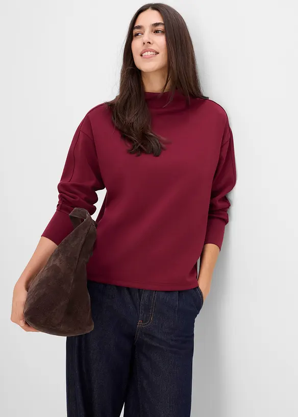 Sweat oversize en mati&egrave;re n&eacute;opr&egrave;ne douce, bonprix