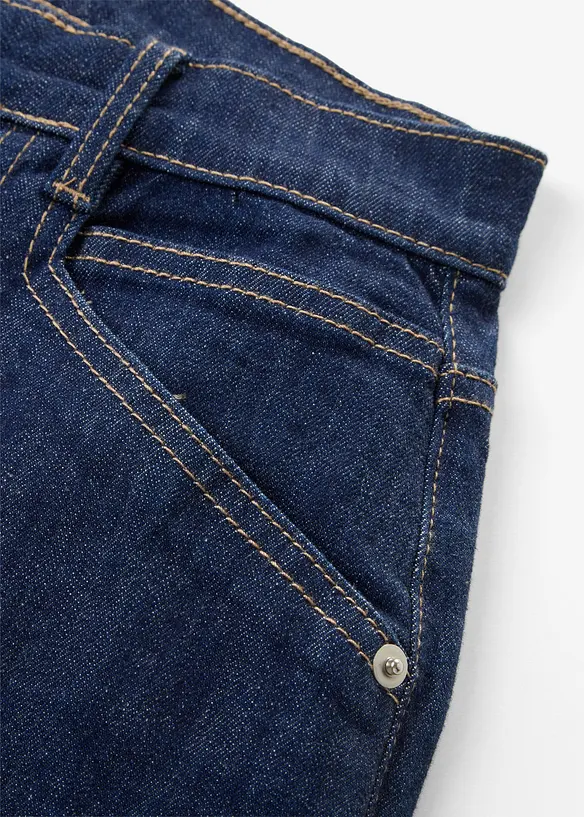 Jean Wide Leg taille mi-haute avec poches plaqu&eacute;es, bonprix