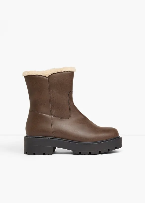 Boots fourr&eacute;es, bonprix