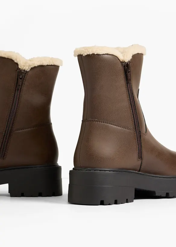 Boots fourr&eacute;es, bonprix