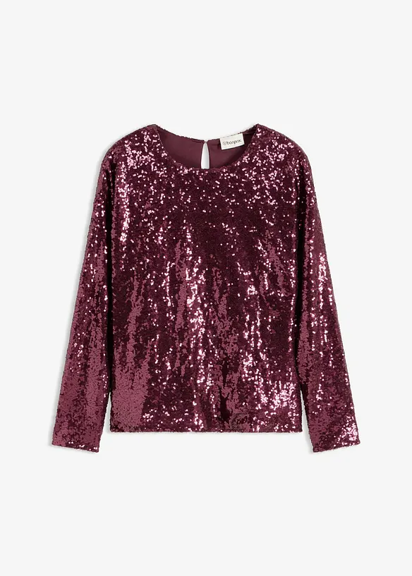 Pailletten-Langarmshirt, bonprix