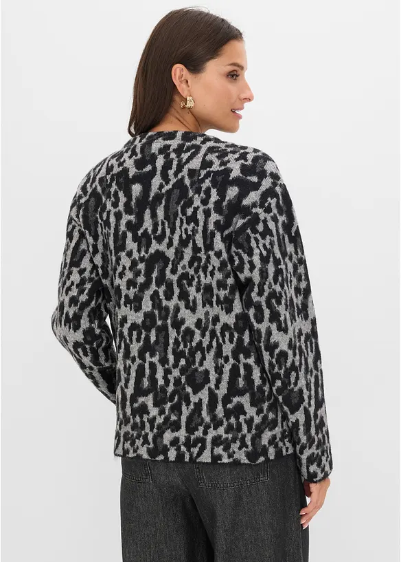 Strickjacke mit V-Ausschnitt, bonprix