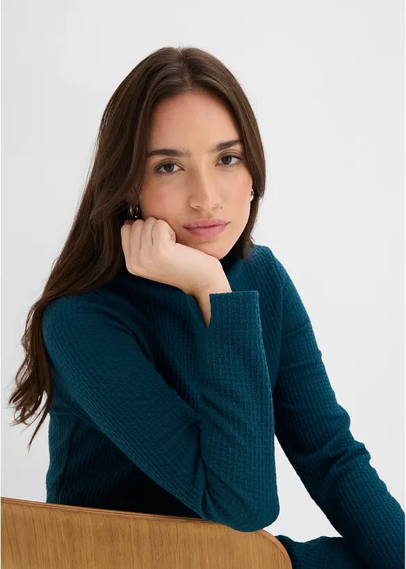 Robe midi &eacute;vas&eacute;e, bonprix