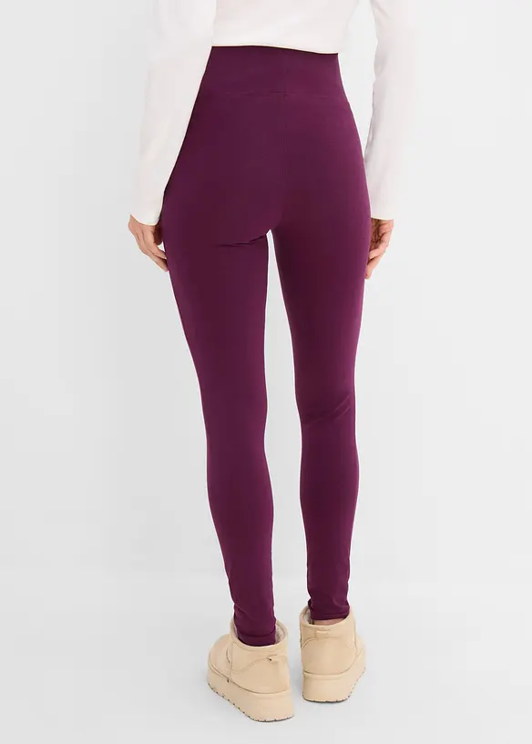 Lot de 2 leggings taille haute, bonprix