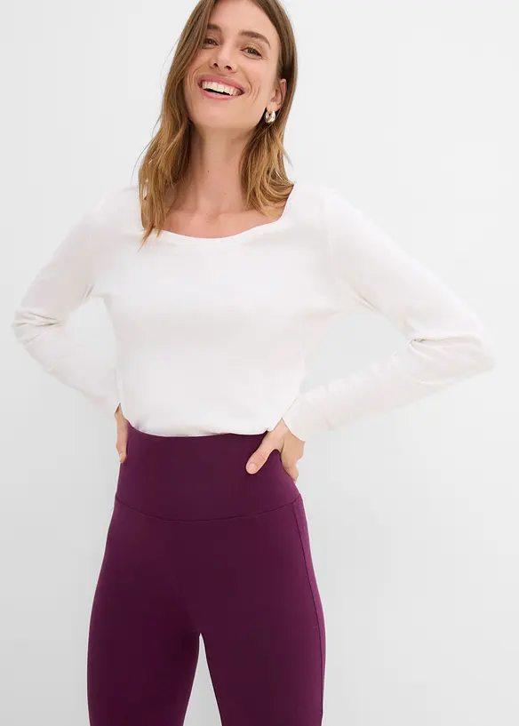 Lot de 2 leggings taille haute, bonprix
