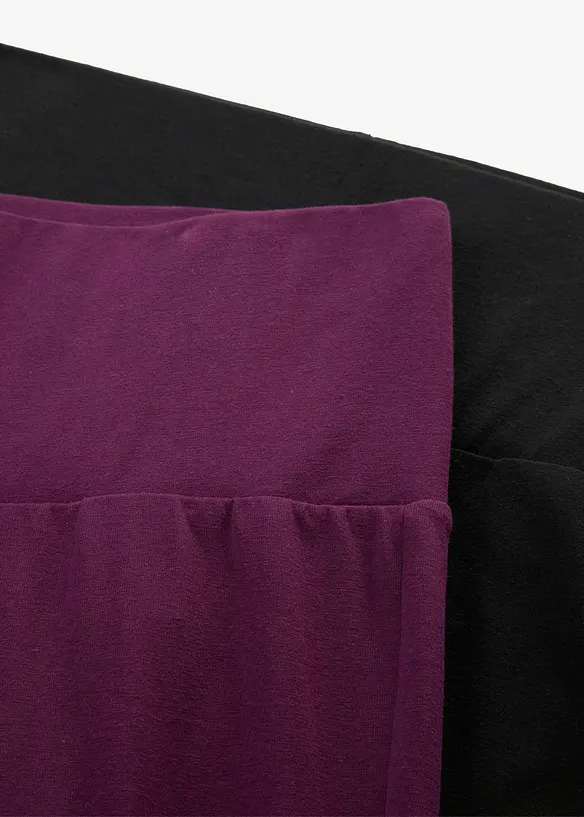 Lot de 2 leggings taille haute, bonprix
