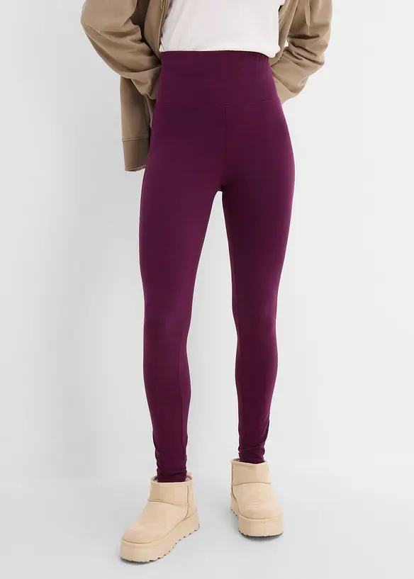 Lot de 2 leggings taille haute, bonprix