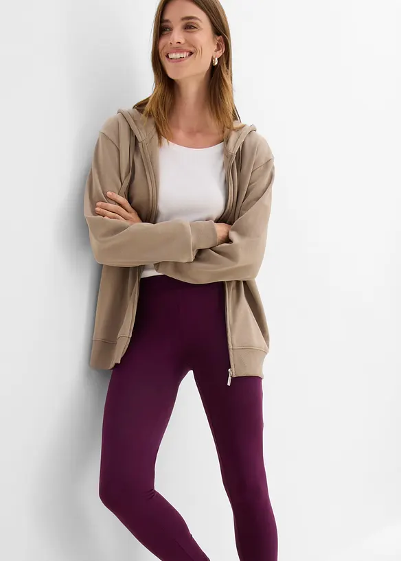 Lot de 2 leggings taille haute, bonprix