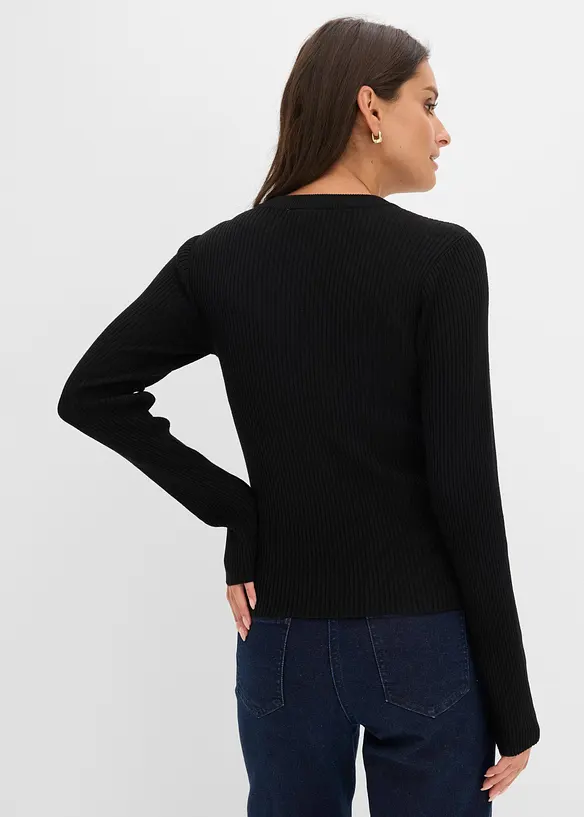 Pull en fine maille, viscose majoritaire, bonprix
