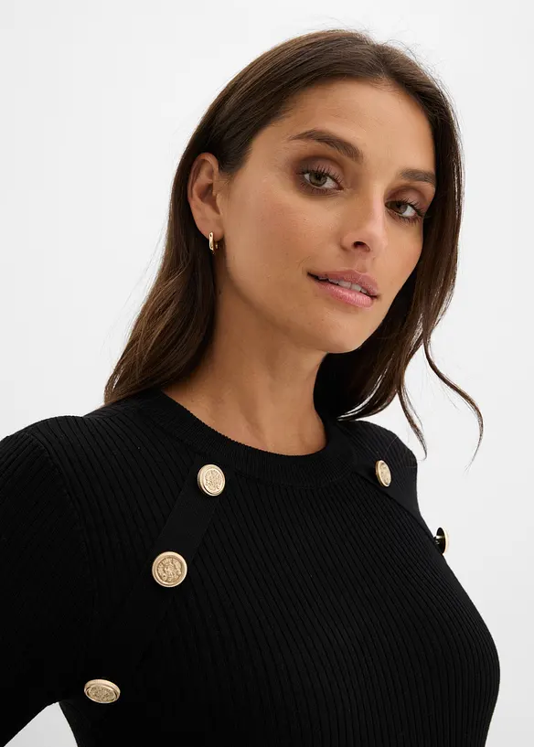 Pull en fine maille, viscose majoritaire, bonprix