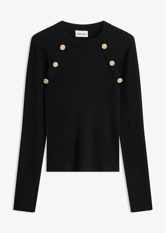 Pull en fine maille, viscose majoritaire, bonprix