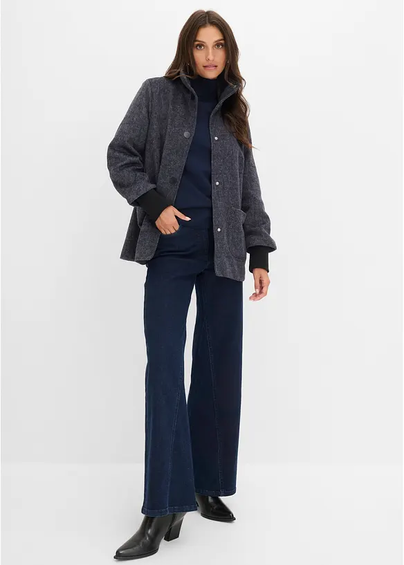 Veste &agrave; col montant, bonprix