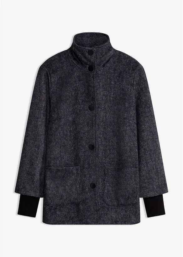 Veste &agrave; col montant, bonprix