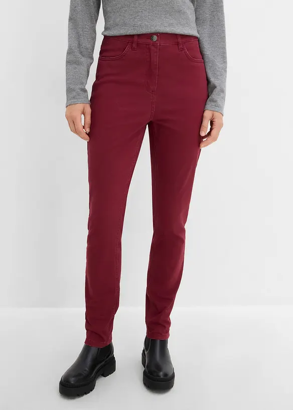 Pantalon twill en coton extensible, bonprix