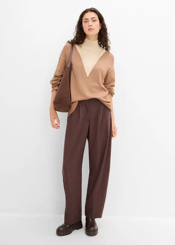 Rollkragenpullover aus softem Viskose-Mix, bonprix