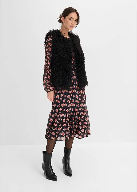 Gilet sans manches en peluche avec poches, bonprix