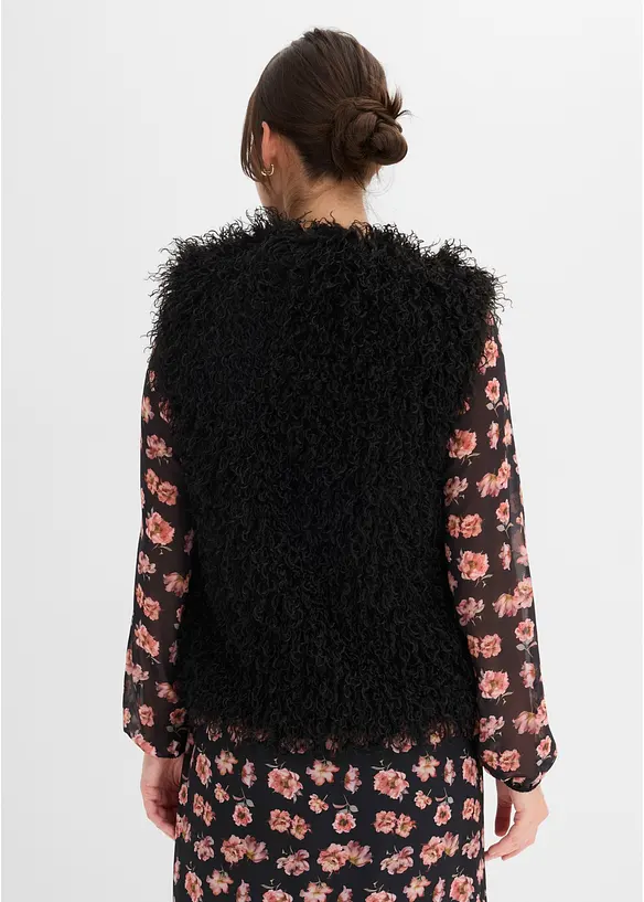 Gilet sans manches en peluche avec poches, bonprix