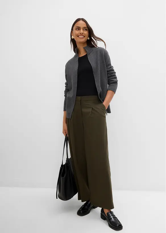 Pantalon Barrel &agrave; taille confortable, bonprix